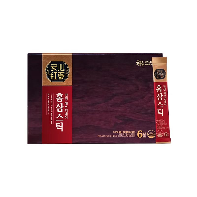 Wellife Korean Red Ginseng Liquid Daily Pack Ginseng Concentrated Drink 10mg*30 packets *1 box